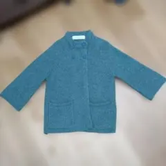 PONT DE CHALONS ノーカラージャケット ターコイズグリーン