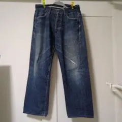 PIG HIP STORE セルビッジ ストレート デニム ボタンフライ 33