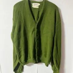 Jersild【XL】グリーン カーディガン　レトロ　クリスマス　SALE中