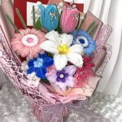 モールフラワー　枯れない花束　インテリア　贈り物　自立タイプ