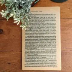 洋書切り離し/蝋引き紙/ハンドメイド