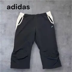 adidas CLIMA 七分丈トレーニングパンツ 黒×白 レディース Lのサムネイル