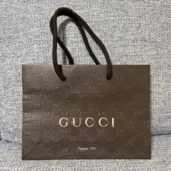 GUCCI ブラウン ショップ袋 中型