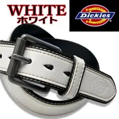 068 白 ディッキーズ ベルト バイカラー Dickies ホワイト