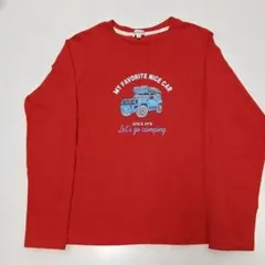 SHOO-LA-RU 赤 長袖Tシャツ 140