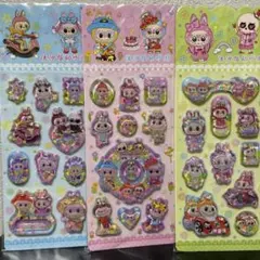 ラブブ水ボンボンシール 3シートセット