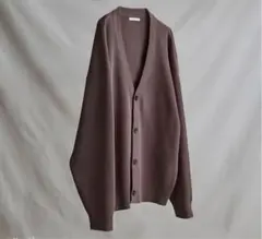 【WYM LIDNM】WIDE AZE CARDIGAN ニットカーディガン