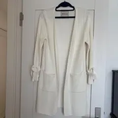 Apuweiser-riche アイボリー ロングカーディガン