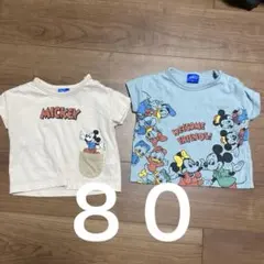 ミッキー Tシャツ 2枚セット