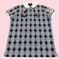 PEARLY GATES パーリーゲイツ 半袖 ポロシャツ 0 チェック ゴルフ