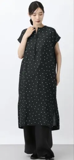 限定！《natural by CLIP》コットンリネンスリーブレスワンピース