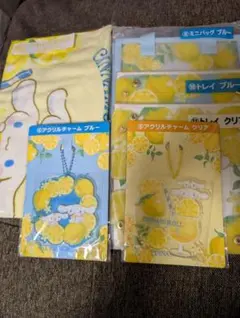 サンリオ　当りくじ　シナモロール　アクリルチャーム　ミニバッグ　６点セット