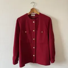 80年代‼︎ L.L.Bean 赤 ノーカラージャケットのサムネイル
