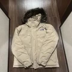 ノースフェイス マクマードパーカ  ベージュ ダウンジャケット Lサイズ