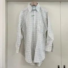 HILDITCH&KEY タッターソール柄 ウールコットン ボタンダウンシャツ