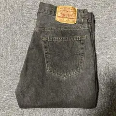 LEVI'S 501 先染めブラックデニムパンツ w33米国製のサムネイル