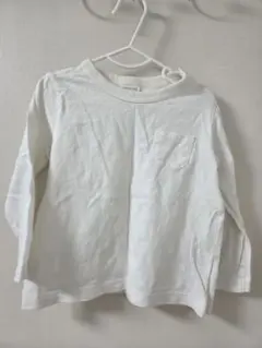 SIMPLE FREE ホワイト 長袖Tシャツ 90