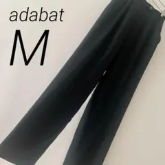 adabaT パンツ ロゴ バックロゴ シンプル ブラック ゴルフ M