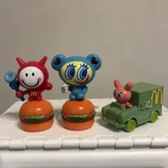 マクドナルド エンジェルブルー フィギュア 3種セット ハッピーセット