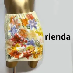 【2380】rienda 花柄 ミニスカート