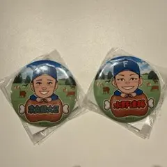 日本ハムファイターズ奈良間・水野バッジのサムネイル