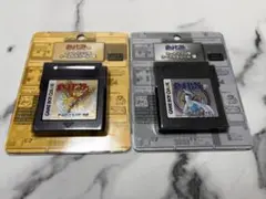 ポケモンセンター カートリッジ型ケース付きシール 金 銀 25周年