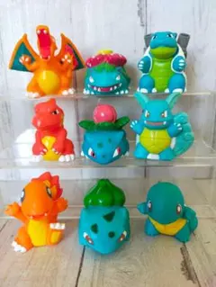 ポケモンキッズ　指人形　初代御三家　1996〜1997年製　進化セット　まとめ