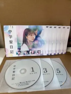中学聖日記 DVDBOX 6枚組 有村架純 岡田健史 水上恒司 ノート付き