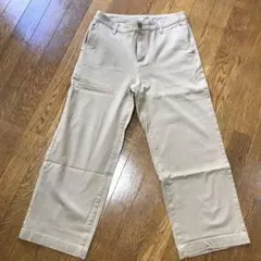 無印良品　デニムワイドパンツ