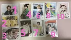 なにわ男子公式写真　道枝駿佑西畑大吾大西流星　長尾謙杜高橋恭平藤原丈一郎大橋和也