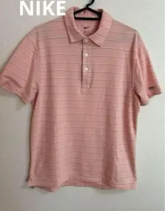 格安Nike ナイキピンク ホワイトボーダーストライプ ゴルフポロシャツSサイズ