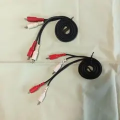 RCAケーブル 2本セット 約1メートル　　　　5