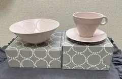 新品未使用】 ミナペルホネン タンバリン ホワイト ペアプレート L