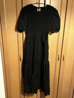 ZARA ブラック マキシワンピース M