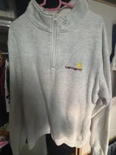 carhartt ハーフジップ トレーナー XL グレー
