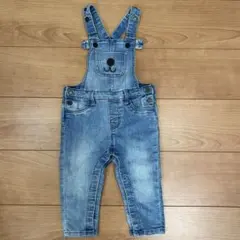H&M デニム くま オーバーオール