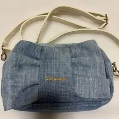デニム調ショルダーバック
