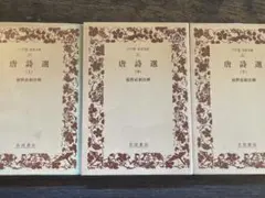 唐詩選 ワイド版 岩波文庫 上中下 3冊セット - メルカリ