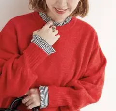 2024aw B.C STOCK FOXMIXクルーネックニット オーバーサイズ