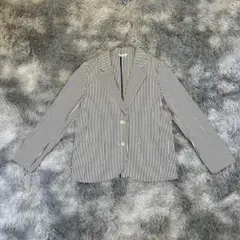 【doux bleu】レディース ジャケット ストライプ Mサイズ相当