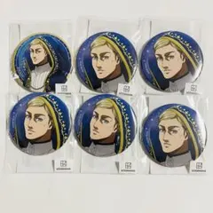 進撃の巨人 まるくじ 星空の魔法使い 缶バッジ 6個 エルヴィン