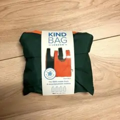 KIND BAG LONDON エコバッグ グリーン/オレンジ　新品未使用