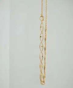 ADAM ET ROPE FEMME アーモンドチェーンネックレス ゴールドのサムネイル