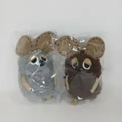 いろいろフレデリック レオ・レオニ マスコット キーホルダー ブラウン グレー