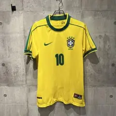 Nike RIVALDO 10 青シャツ L ブラジル代表アウェイユニフォーム - メルカリ