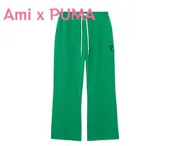アミパリ×PUMA グリーンパンツ Puma プーマ Ami paris スウェットパンツ グリーン 緑 - メルカリ