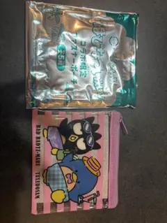 スシロー コラボ限定ファフナーポーチ バッドばつ丸 タキシードサム