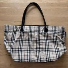 BURBERRY BLUE LABEL チェック柄トートバッグ