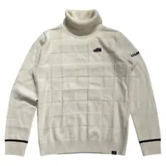 ニューバランス ゴルフ スニーカーロゴ タートルネック ニット ゴルフ セーター