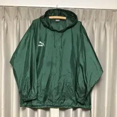 古着/00's初期PUMAプーマプルオーバーナイロンジャケット(XL)深グリーンのサムネイル